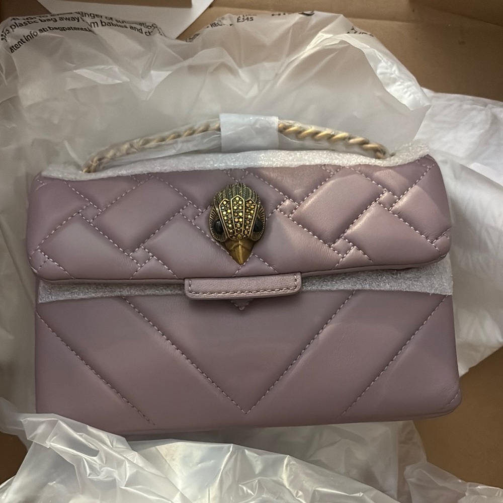 Elegant Quilted Pink Handbag